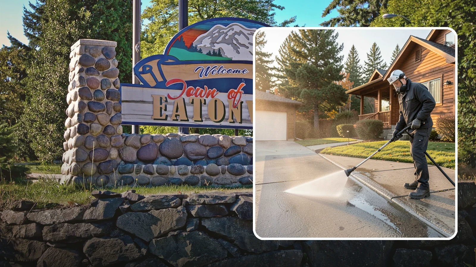 Concrete Restoration Cleaning in Eatonville, Pierce County, WA - Deep-restore severely neglected concrete with combined treatment, cleaning, and brightening for a dramatic recovery.
