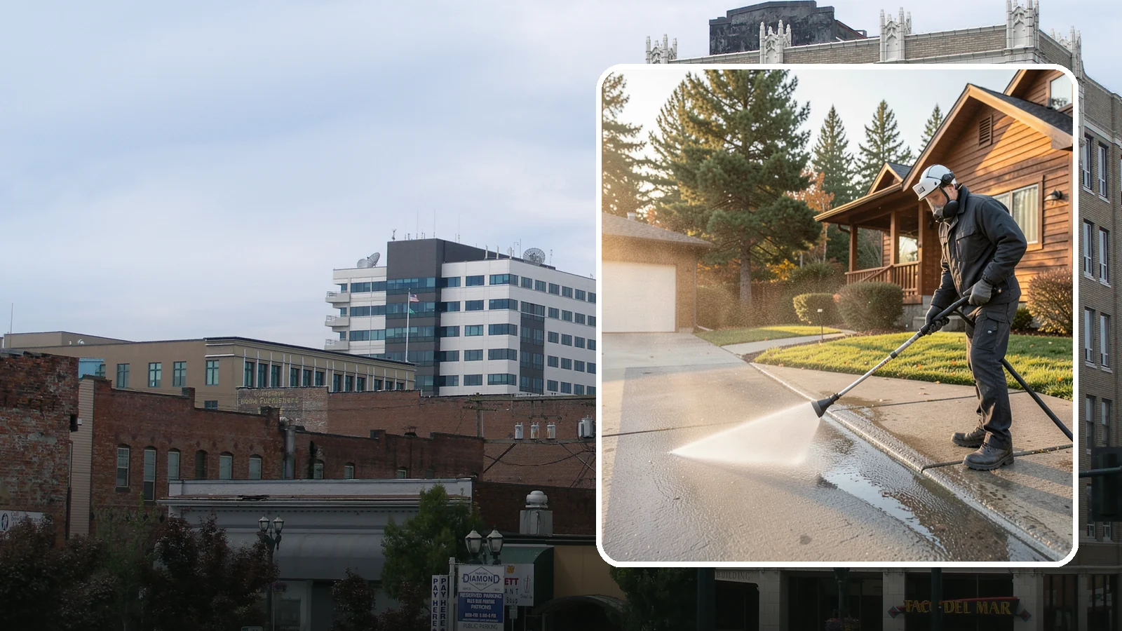 Concrete Restoration Cleaning in Everett, Snohomish County, WA - Deep-restore severely neglected concrete with combined treatment, cleaning, and brightening for a dramatic recovery.
