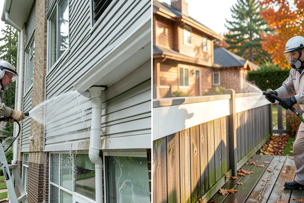 Concrete Restoration Cleaning in Everett, Snohomish County, WA - Evaluate the depth of growth and staining