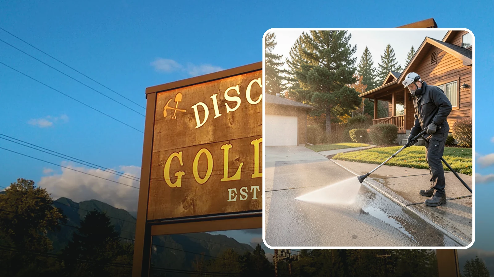 Concrete Restoration Cleaning in Gold Bar, Snohomish County, WA - Deep-restore severely neglected concrete with combined treatment, cleaning, and brightening for a dramatic recovery.
