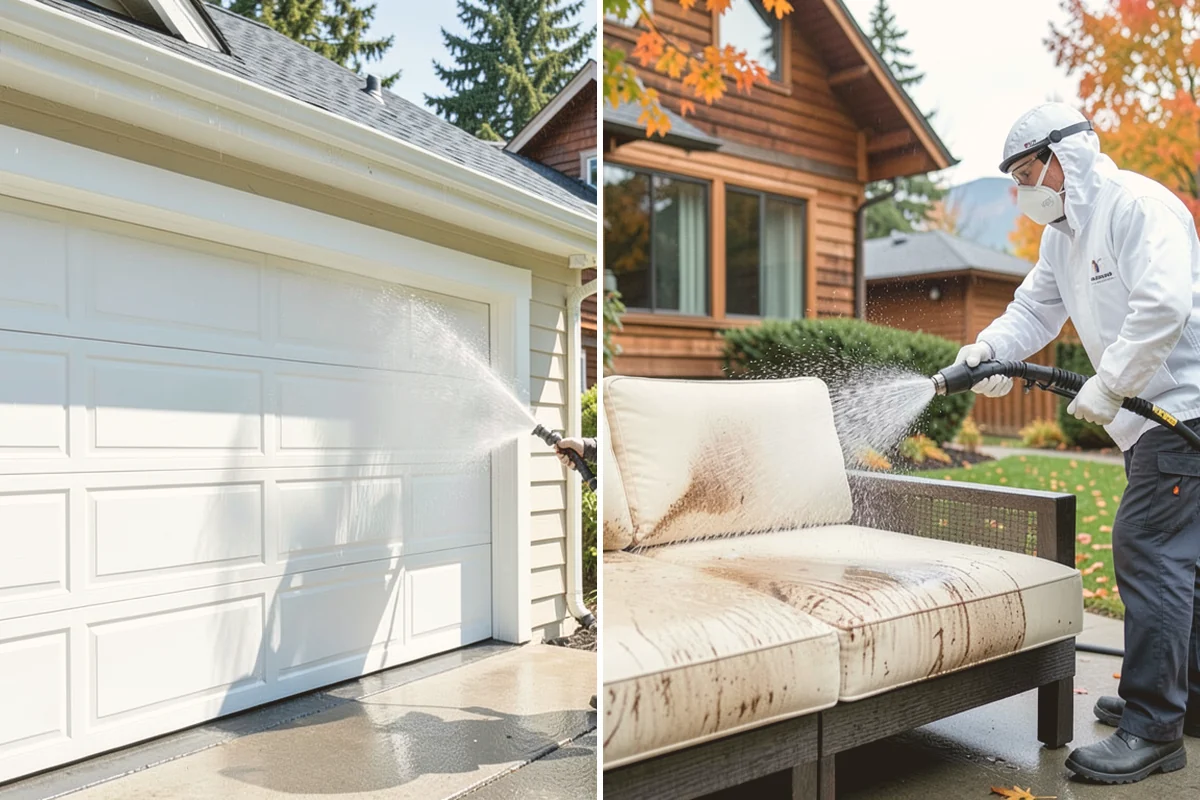 Concrete Restoration Cleaning in Index, Snohomish County, WA - Evaluate the depth of growth and staining