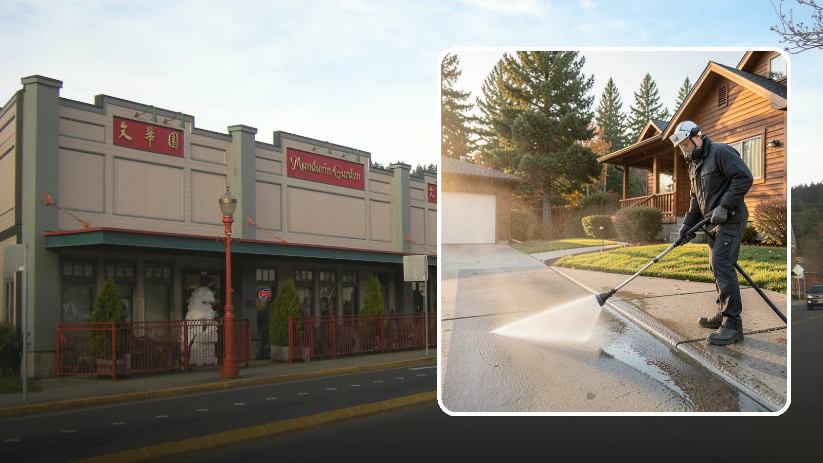 Concrete Restoration Cleaning in Issaquah, King County, WA - Deep-restore severely neglected concrete with combined treatment, cleaning, and brightening for a dramatic recovery.