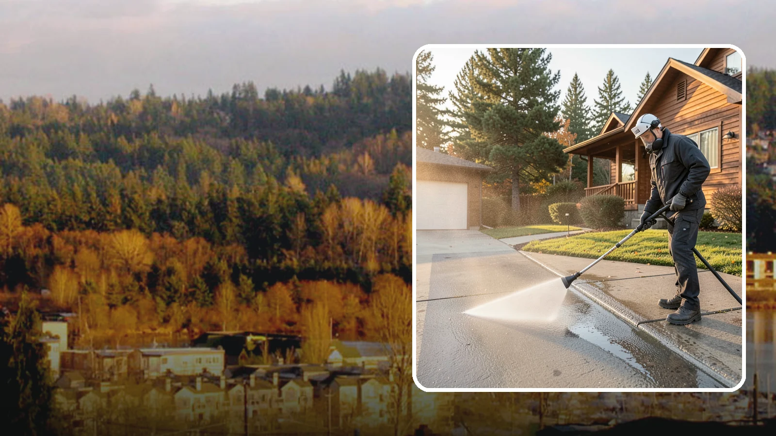 Concrete Restoration Cleaning in Kenmore, King County, WA - Deep-restore severely neglected concrete with combined treatment, cleaning, and brightening for a dramatic recovery.