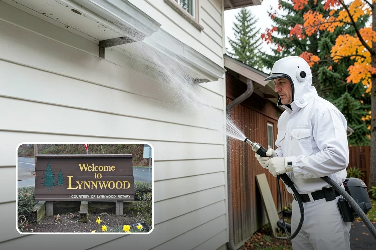 Concrete Restoration Cleaning in Lynnwood, Snohomish County, WA - Reverses years of thick moss and black streak buildup