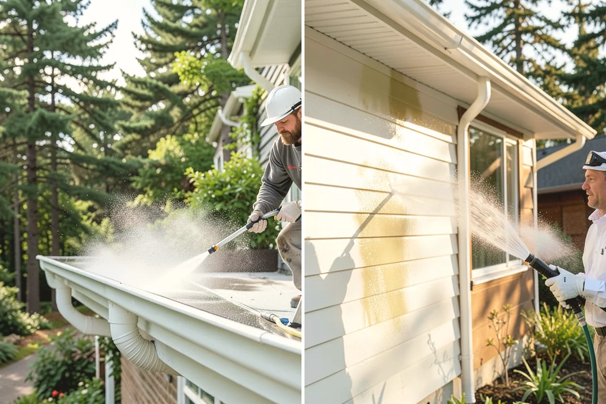 Concrete Restoration Cleaning in Mill Creek, Snohomish County, WA - Evaluate the depth of growth and staining