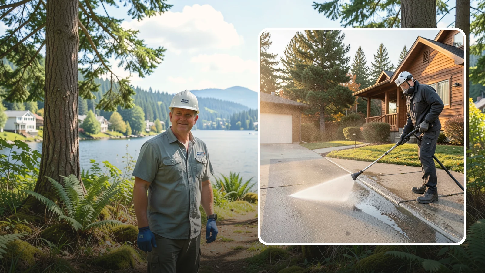 Concrete Restoration Cleaning in Milton, King County, WA - Deep-restore severely neglected concrete with combined treatment, cleaning, and brightening for a dramatic recovery.