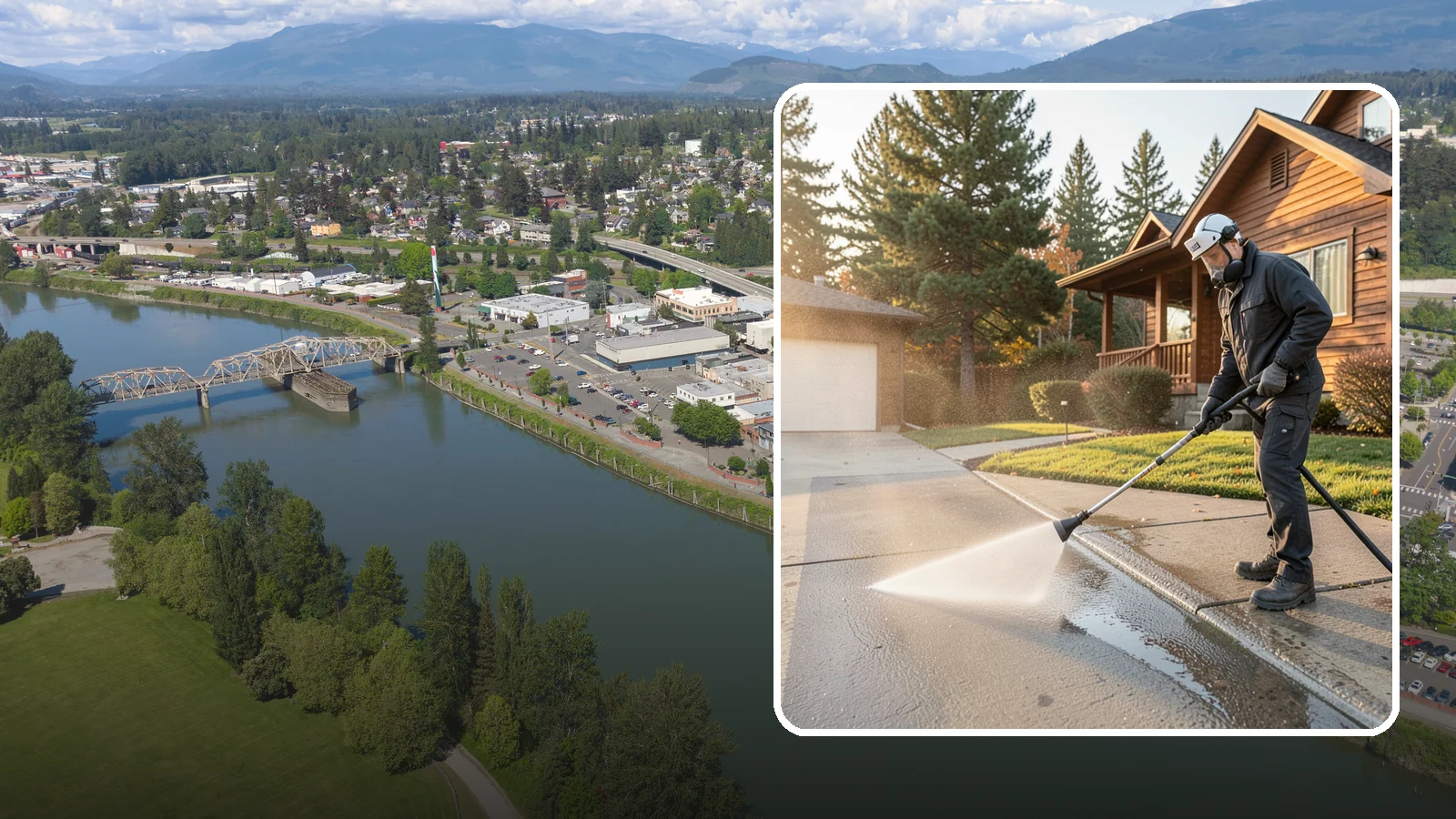 Concrete Restoration Cleaning in Mount Vernon, Skagit County, WA - Deep-restore severely neglected concrete with combined treatment, cleaning, and brightening for a dramatic recovery.