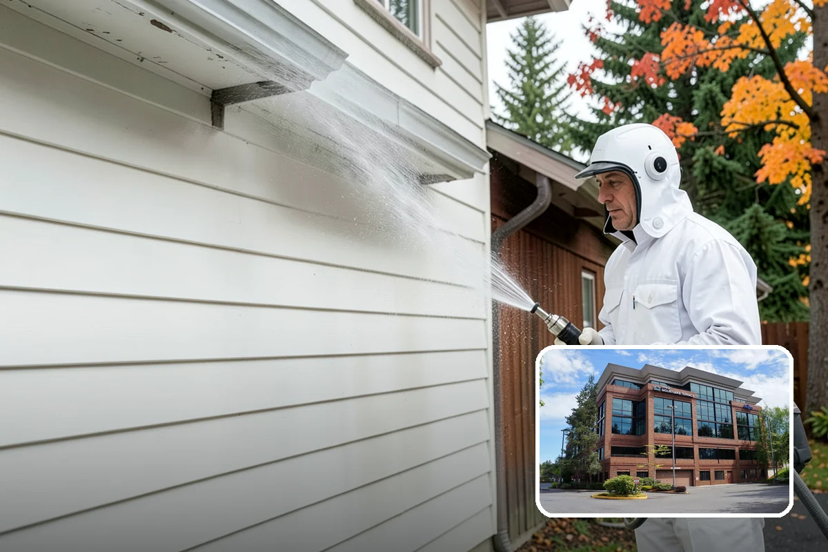 Concrete Restoration Cleaning in Mountlake Terrace, Snohomish County, WA - Reverses years of thick moss and black streak buildup