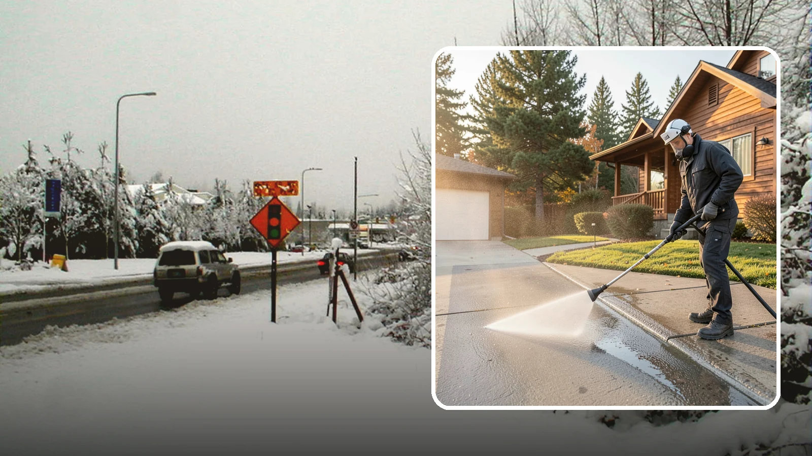 Concrete Restoration Cleaning in Newcastle, King County, WA - Deep-restore severely neglected concrete with combined treatment, cleaning, and brightening for a dramatic recovery.