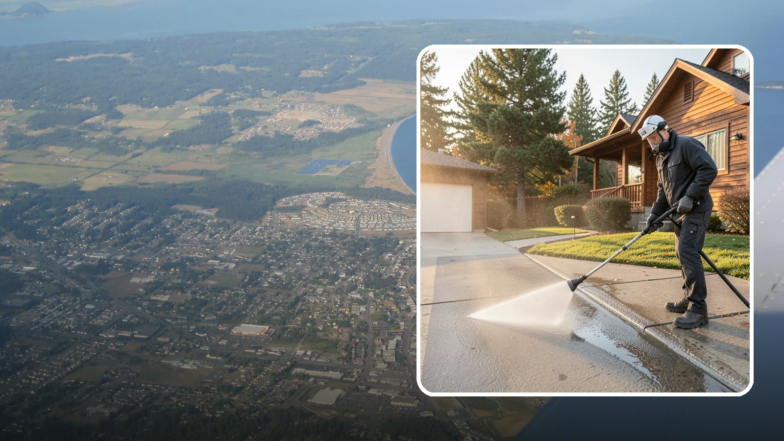 Concrete Restoration Cleaning in Oak Harbor, Island County, WA - Deep-restore severely neglected concrete with combined treatment, cleaning, and brightening for a dramatic recovery.