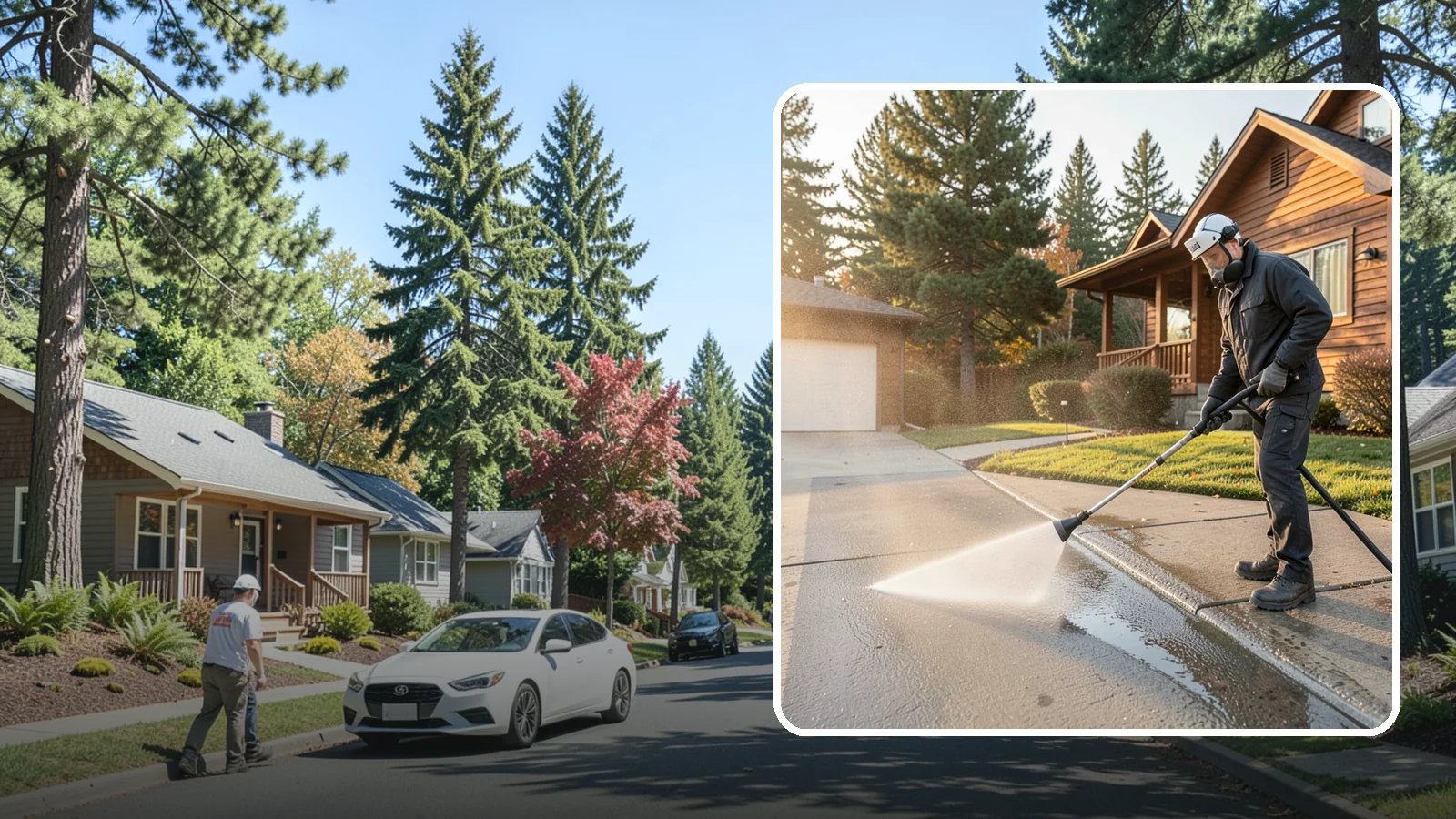 Concrete Restoration Cleaning in Orting, Pierce County, WA - Deep-restore severely neglected concrete with combined treatment, cleaning, and brightening for a dramatic recovery.
