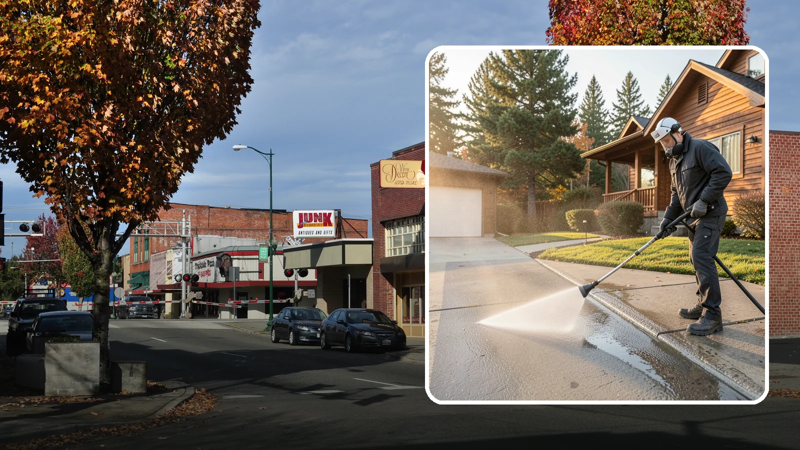 Concrete Restoration Cleaning in Puyallup, Pierce County, WA - Deep-restore severely neglected concrete with combined treatment, cleaning, and brightening for a dramatic recovery.