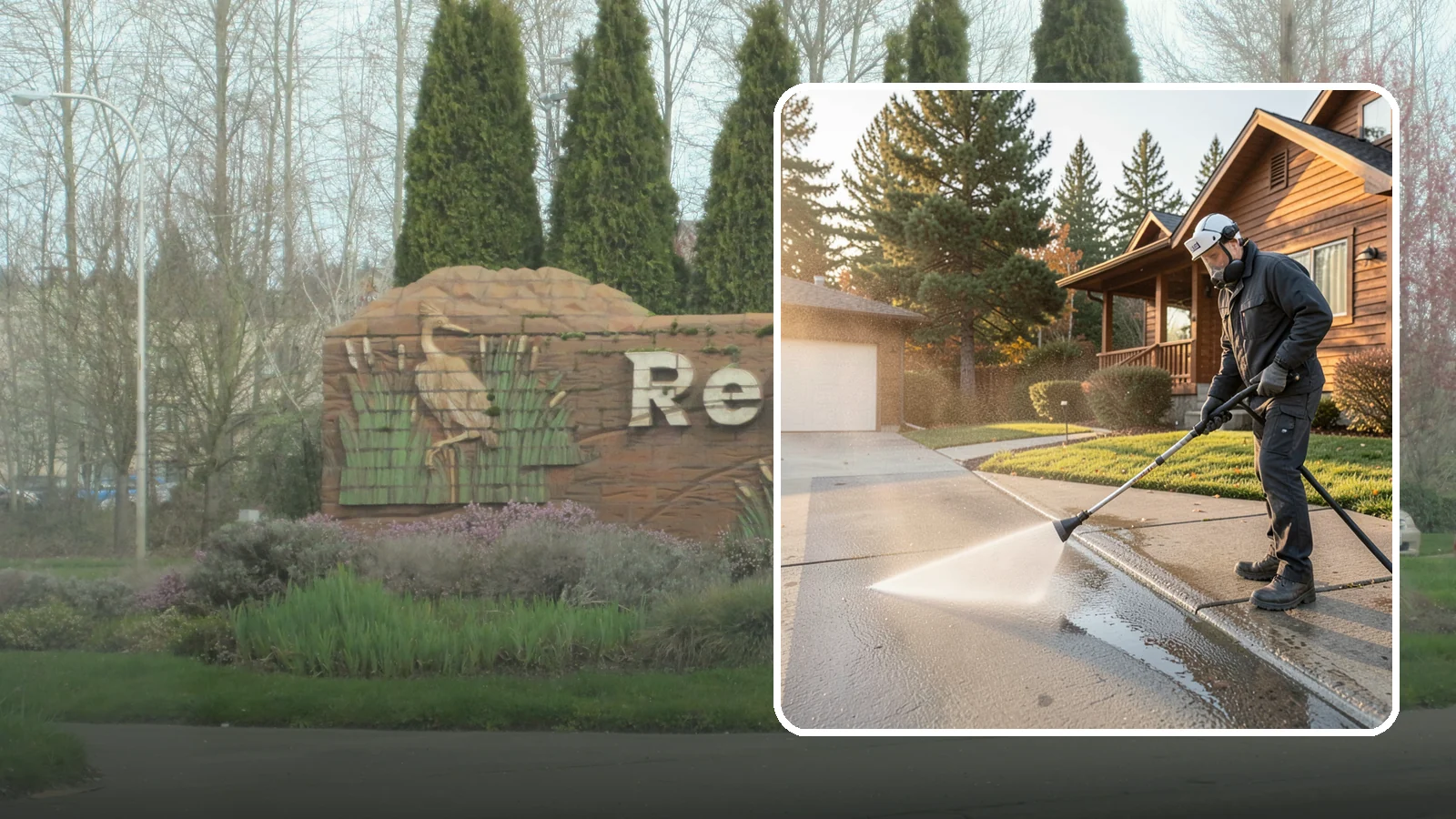 Concrete Restoration Cleaning in Renton, King County, WA - Deep-restore severely neglected concrete with combined treatment, cleaning, and brightening for a dramatic recovery.