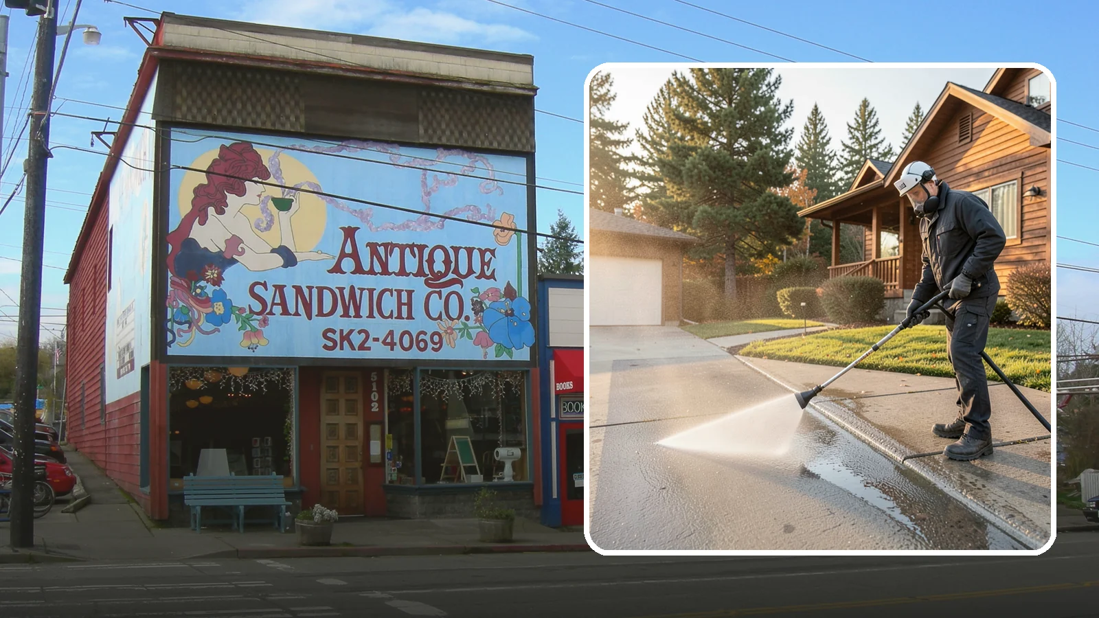Concrete Restoration Cleaning in Ruston, Pierce County, WA - Deep-restore severely neglected concrete with combined treatment, cleaning, and brightening for a dramatic recovery.