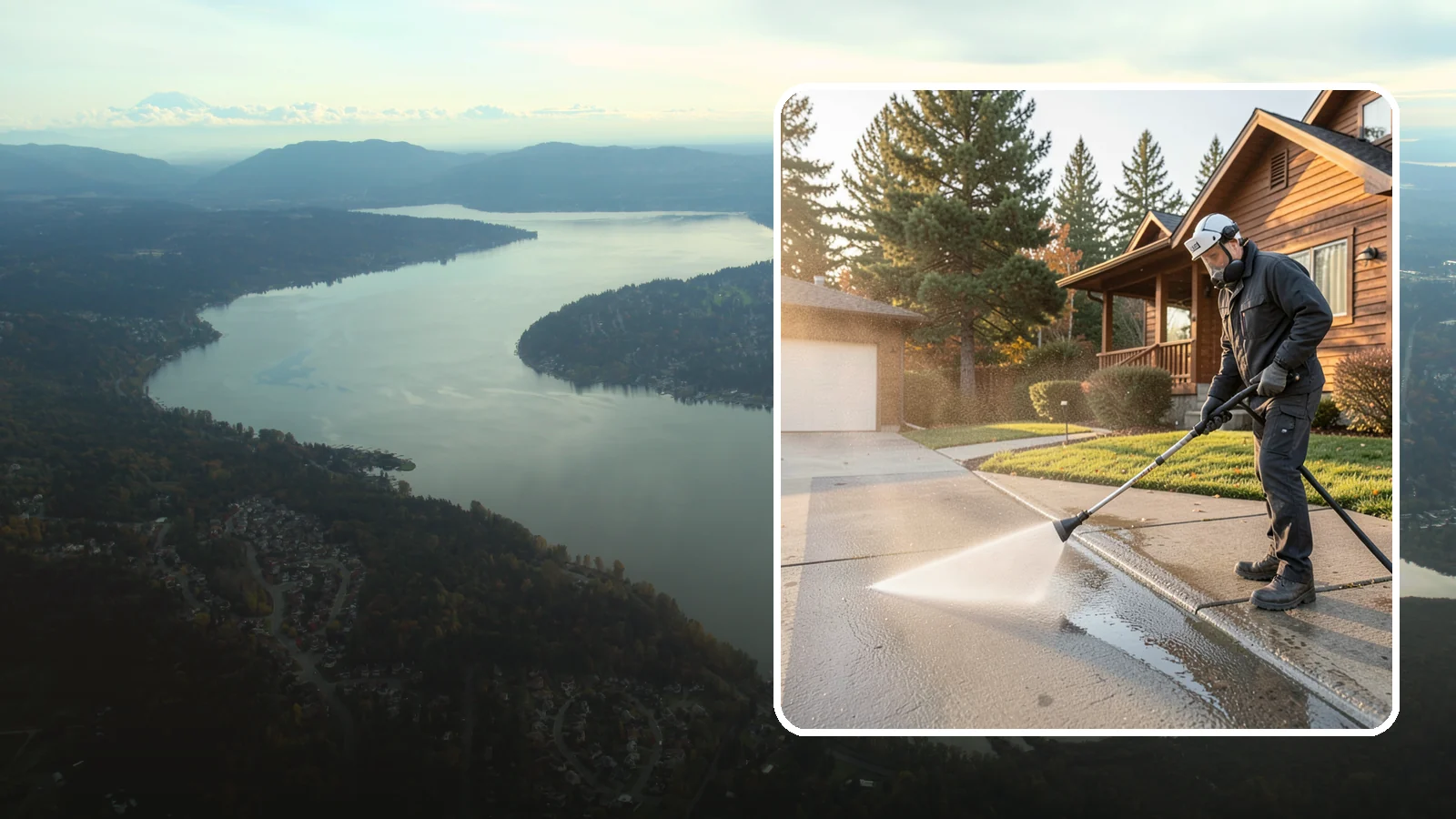 Concrete Restoration Cleaning in Sammamish, King County, WA - Deep-restore severely neglected concrete with combined treatment, cleaning, and brightening for a dramatic recovery.