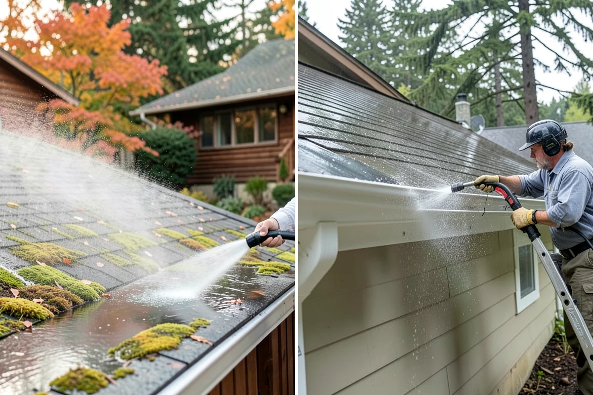Concrete Restoration Cleaning in Seattle, King County, WA - Evaluate the depth of growth and staining
