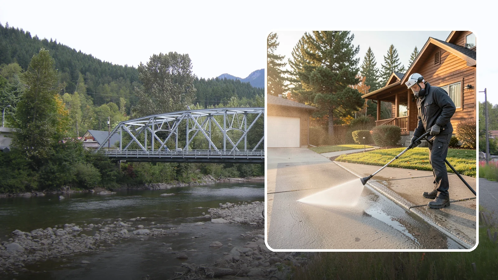 Concrete Restoration Cleaning in Skykomish, King County, WA - Deep-restore severely neglected concrete with combined treatment, cleaning, and brightening for a dramatic recovery.