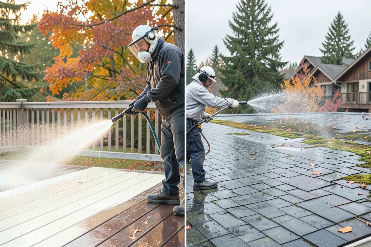 Concrete Restoration Cleaning in Skykomish, King County, WA - Evaluate the depth of growth and staining