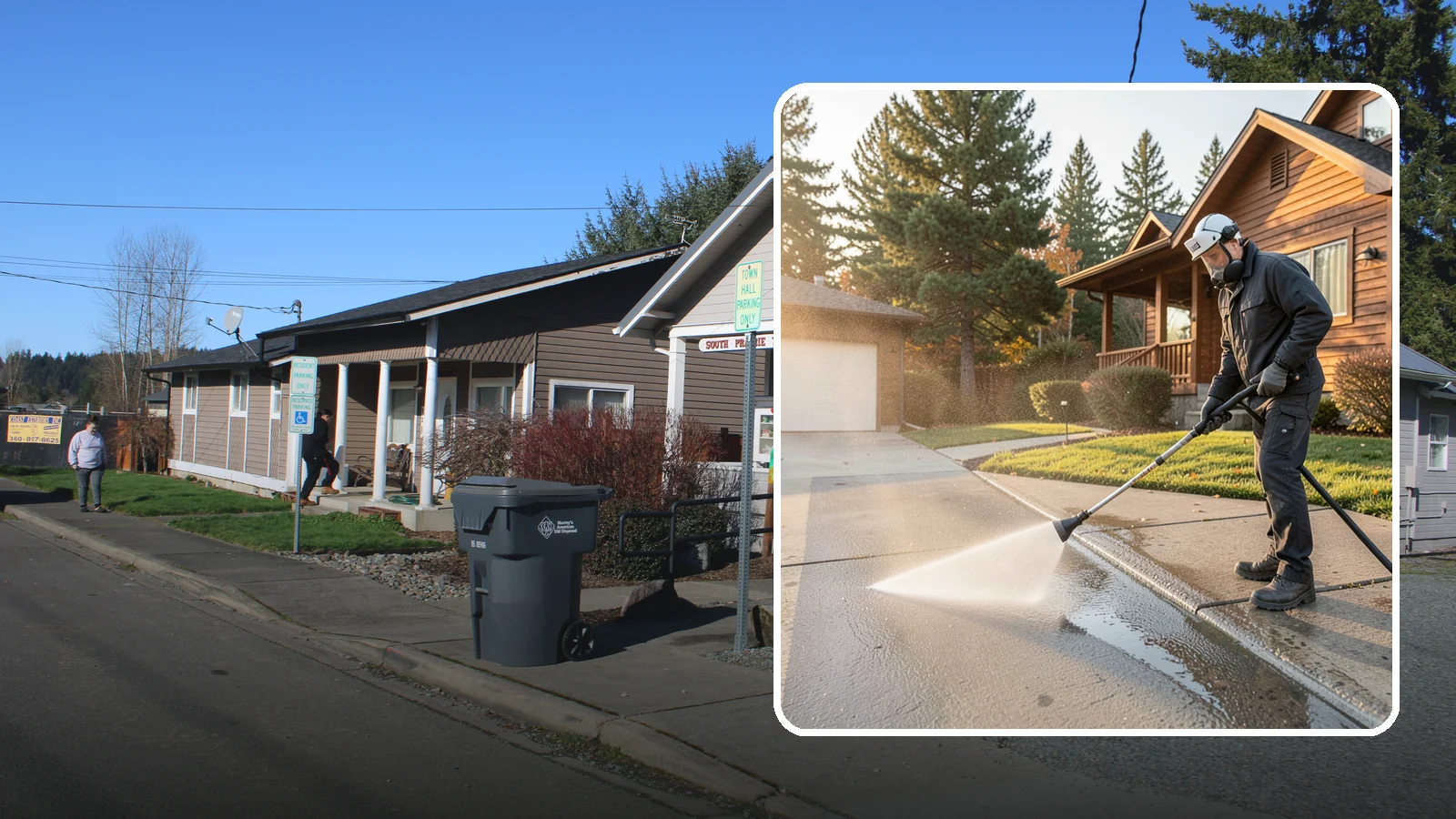 Concrete Restoration Cleaning in South Prairie, Pierce County, WA - Deep-restore severely neglected concrete with combined treatment, cleaning, and brightening for a dramatic recovery.