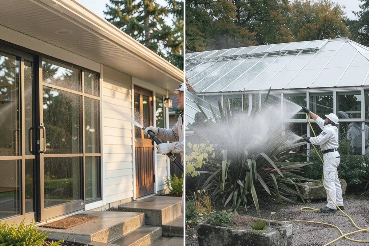 Concrete Restoration Cleaning in South Prairie, Pierce County, WA - Evaluate the depth of growth and staining