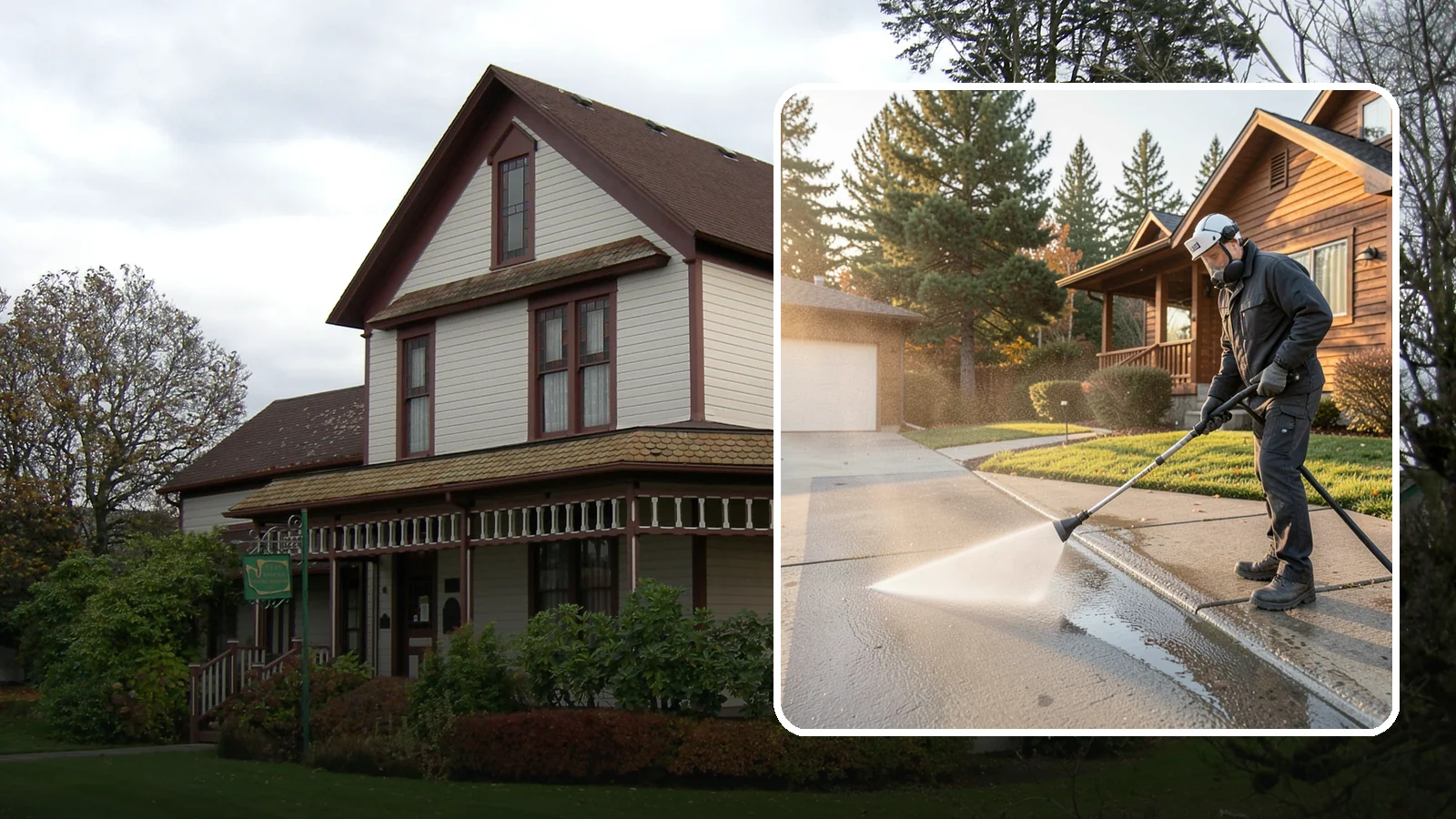 Concrete Restoration Cleaning in Sumner, Pierce County, WA - Deep-restore severely neglected concrete with combined treatment, cleaning, and brightening for a dramatic recovery.
