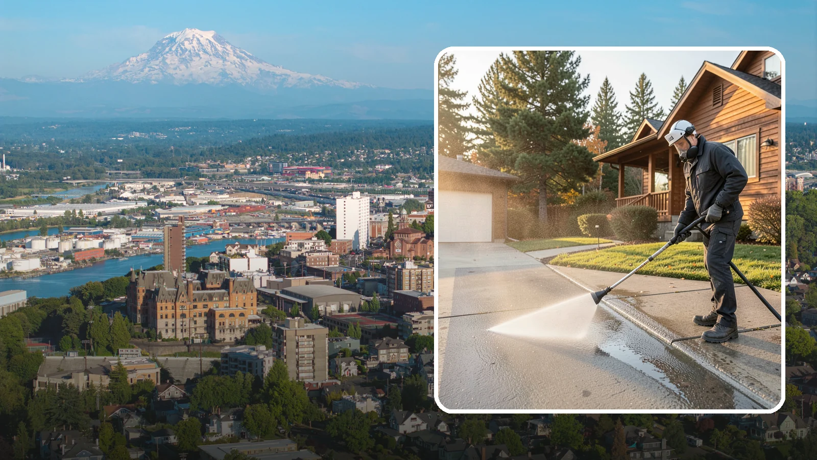 Concrete Restoration Cleaning in Tacoma, Pierce County, WA - Deep-restore severely neglected concrete with combined treatment, cleaning, and brightening for a dramatic recovery.