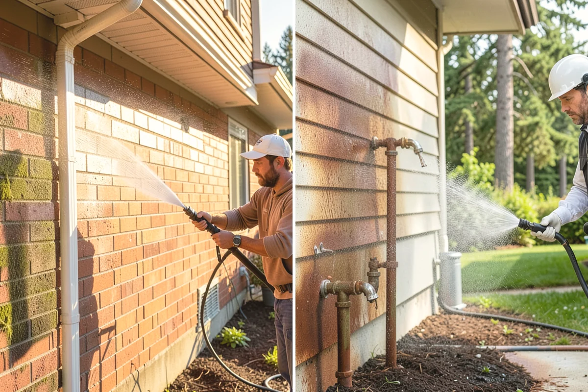 Concrete Restoration Cleaning in Tacoma, Pierce County, WA - Evaluate the depth of growth and staining
