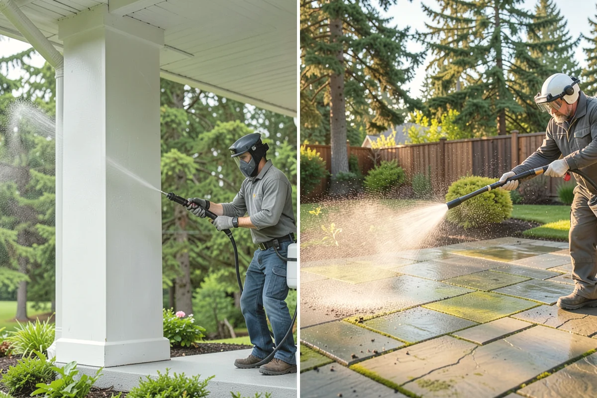 Concrete Sealing in Anacortes, Skagit County, WA - Deep clean the concrete and remove any existing failing sealer or contaminants