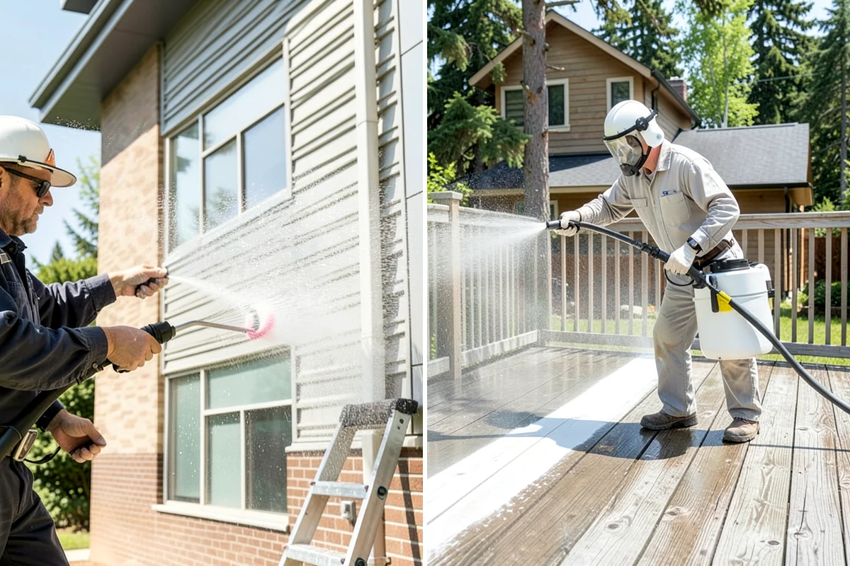 Concrete Sealing in Arlington, Snohomish County, WA - Deep clean the concrete and remove any existing failing sealer or contaminants
