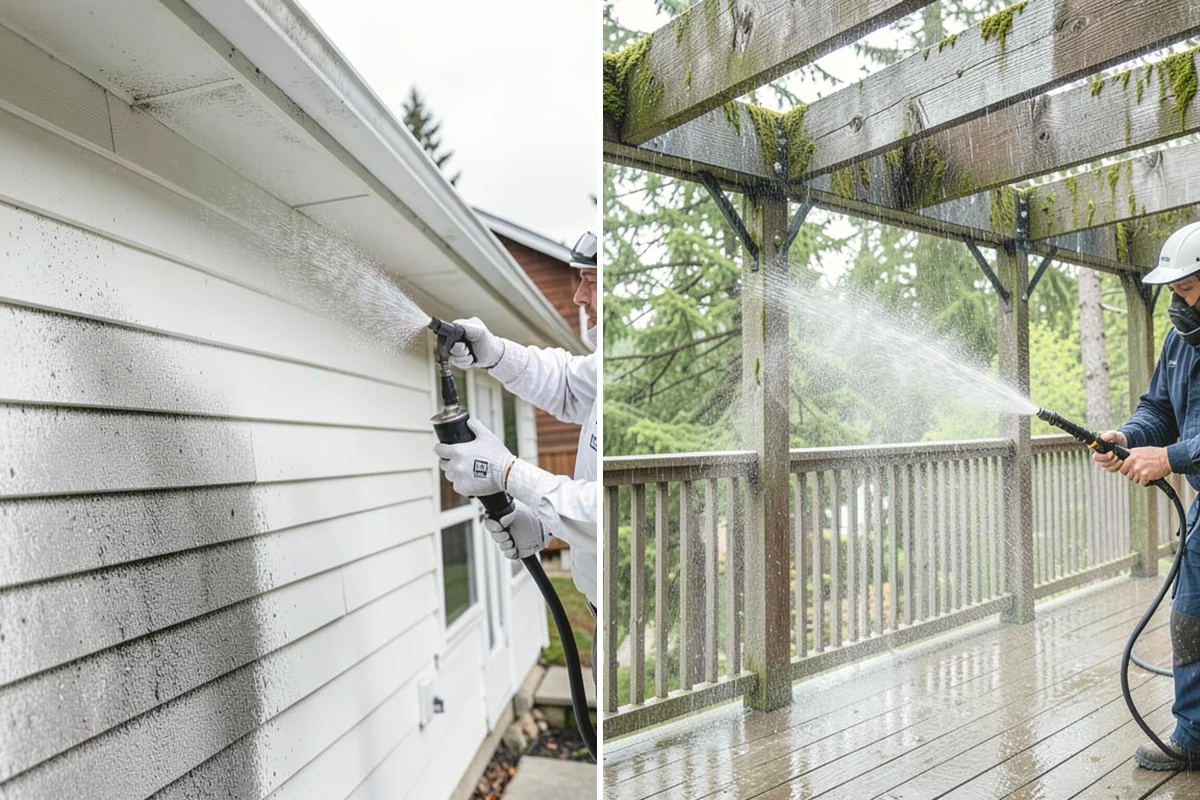 Concrete Sealing in Black Diamond, King County, WA - Deep clean the concrete and remove any existing failing sealer or contaminants
