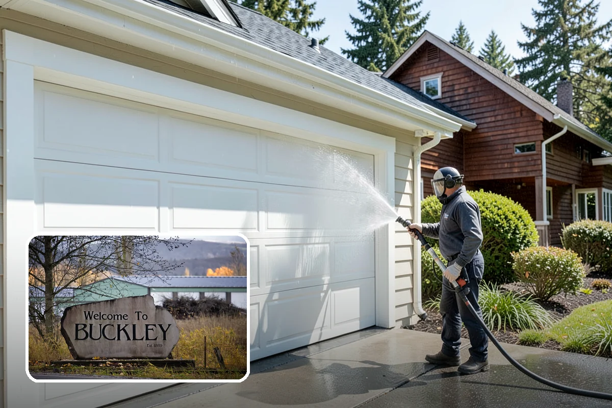 Concrete Sealing in Buckley, Pierce County, WA - Blocks rain and groundwater from wicking into porous concrete