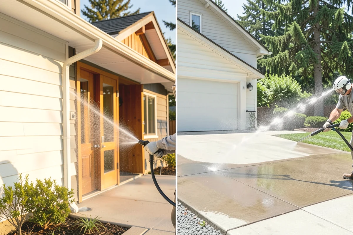 Concrete Sealing in Burlington, Skagit County, WA - Deep clean the concrete and remove any existing failing sealer or contaminants