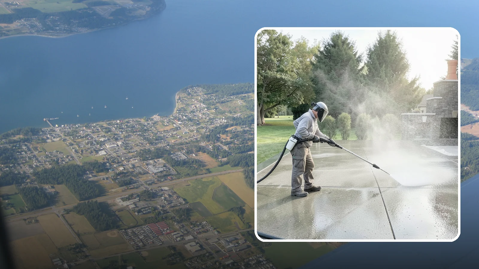 Concrete Sealing in Coupeville, Island County, WA - Penetrating and topical sealers applied to clean concrete flatwork to shield Washington driveways and patios from persistent...