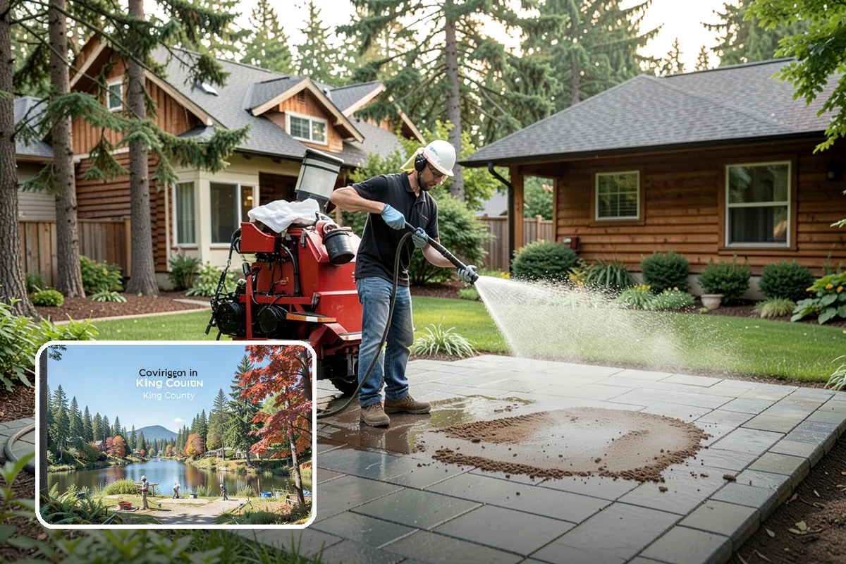 Concrete Sealing in Covington, King County, WA - Blocks rain and groundwater from wicking into porous concrete