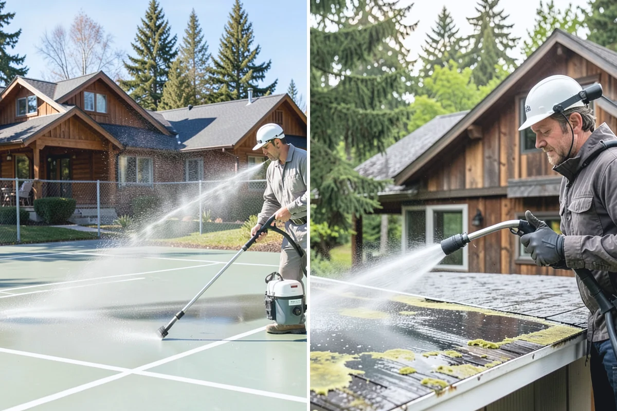 Concrete Sealing in Darrington, Snohomish County, WA - Deep clean the concrete and remove any existing failing sealer or contaminants