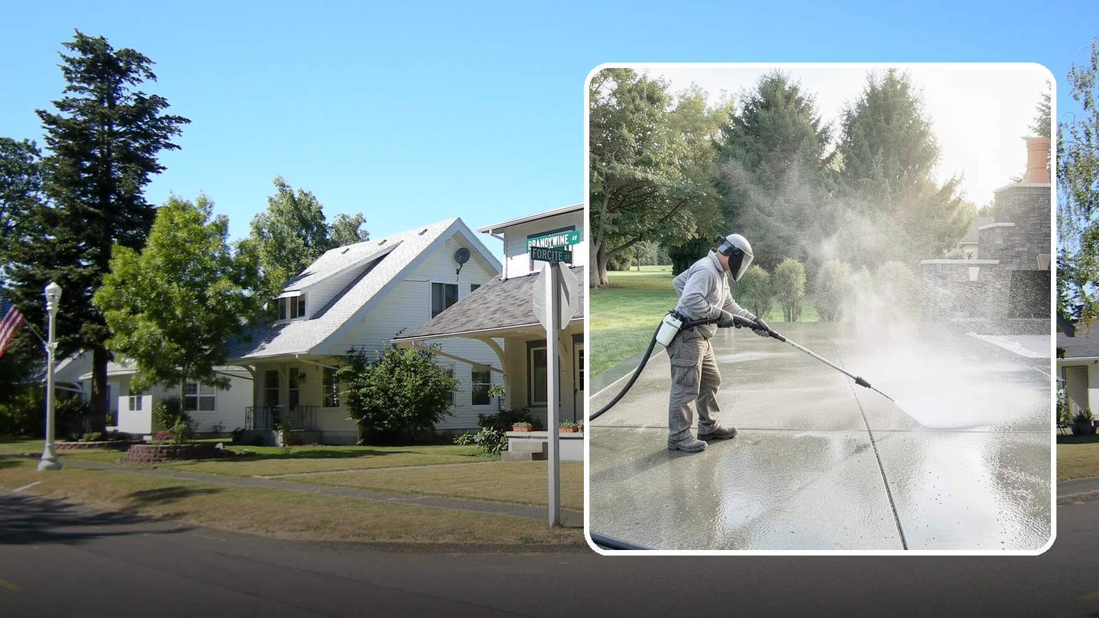 Concrete Sealing in DuPont, Pierce County, WA - Penetrating and topical sealers applied to clean concrete flatwork to shield Washington driveways and patios from persistent...