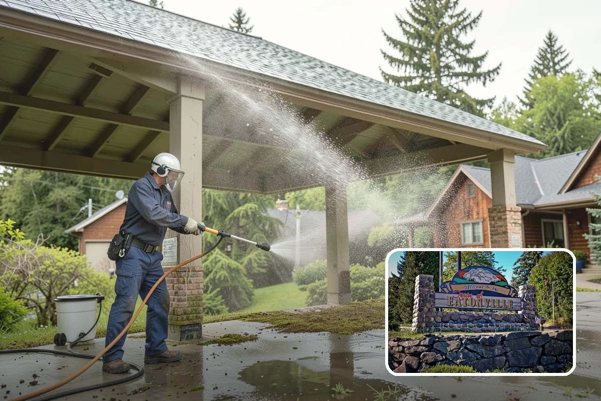 Concrete Sealing in Eatonville, Pierce County, WA - Blocks rain and groundwater from wicking into porous concrete