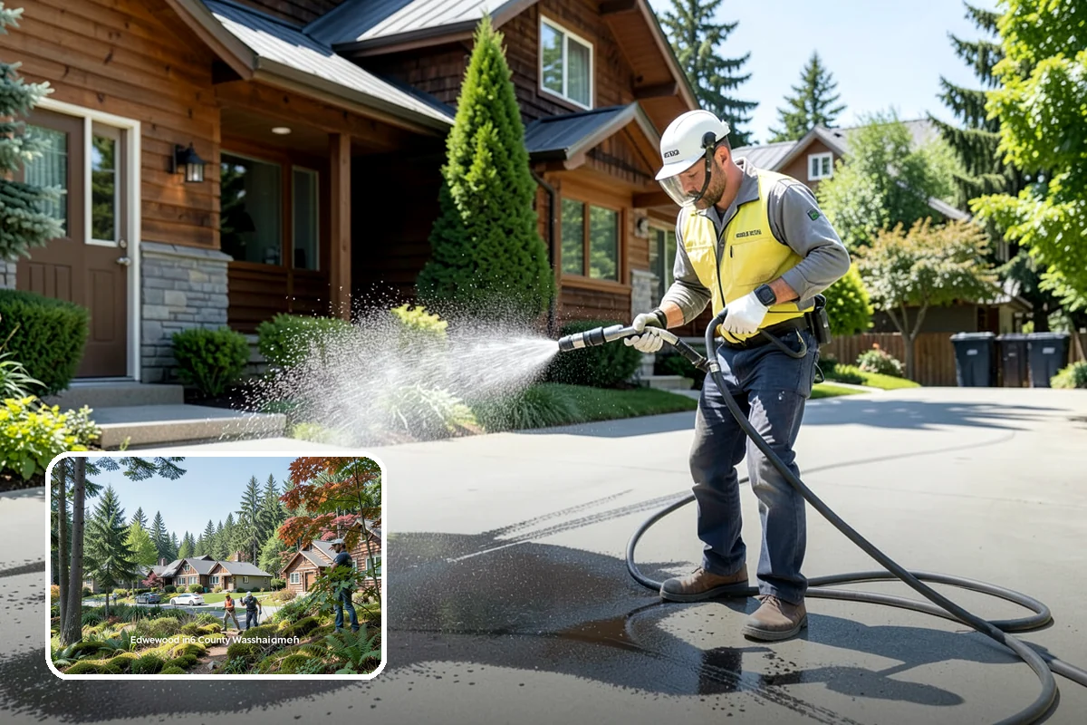 Concrete Sealing in Edgewood, Pierce County, WA - Blocks rain and groundwater from wicking into porous concrete