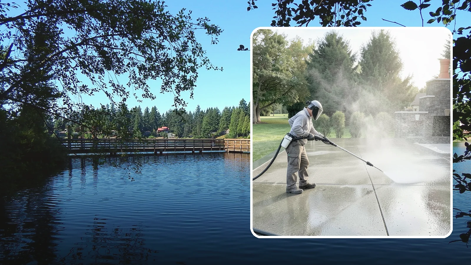 Concrete Sealing in Federal Way, King County, WA - Penetrating and topical sealers applied to clean concrete flatwork to shield Washington driveways and patios from persistent...
