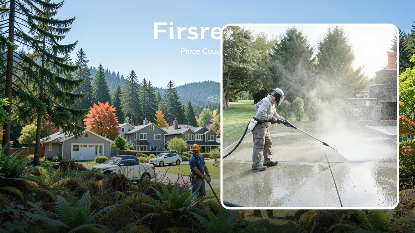 Concrete Sealing in Fircrest, Pierce County, WA - Penetrating and topical sealers applied to clean concrete flatwork to shield Washington driveways and patios from persistent...