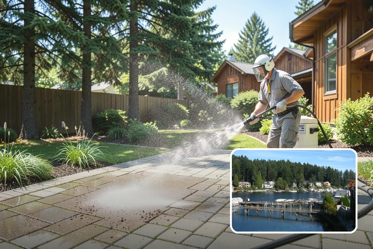 Concrete Sealing in Gig Harbor, Pierce County, WA - Blocks rain and groundwater from wicking into porous concrete