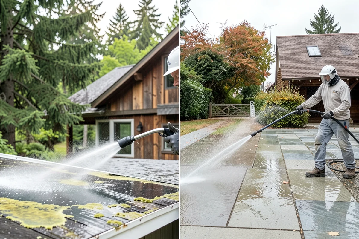 Concrete Sealing in Gig Harbor, Pierce County, WA - Deep clean the concrete and remove any existing failing sealer or contaminants