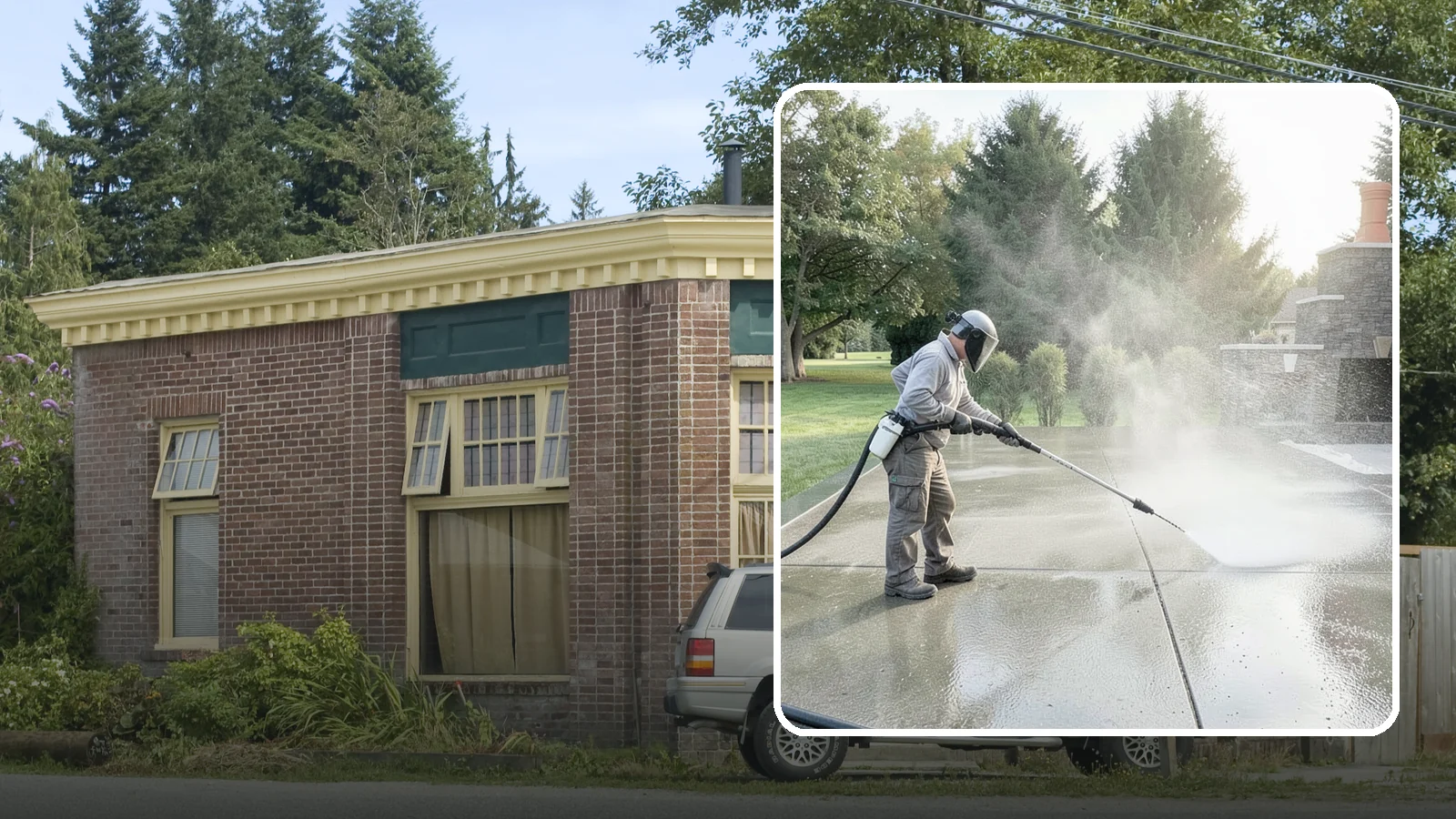 Concrete Sealing in Hamilton, Skagit County, WA - Penetrating and topical sealers applied to clean concrete flatwork to shield Washington driveways and patios from persistent...