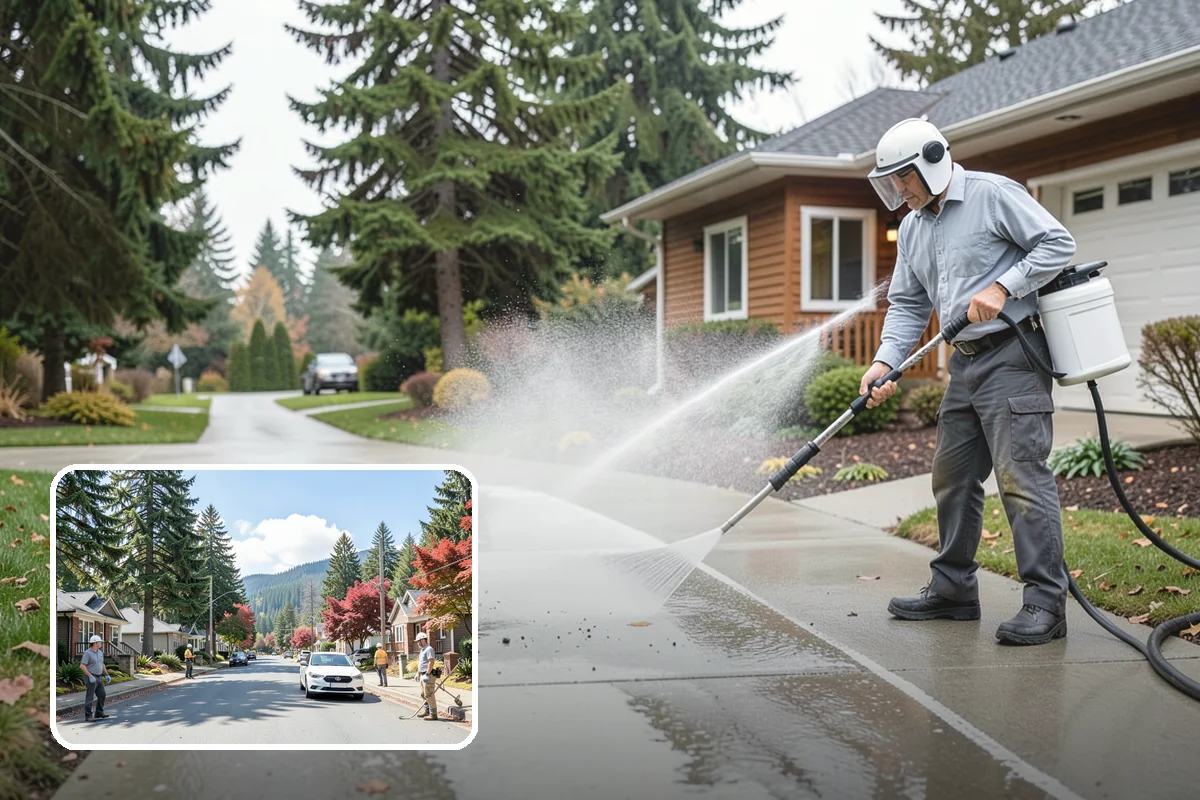 Concrete Sealing in Hunts Point, King County, WA - Blocks rain and groundwater from wicking into porous concrete