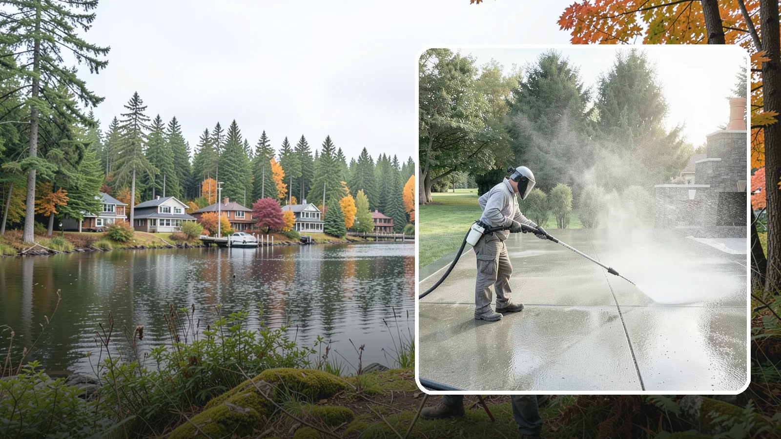 Concrete Sealing in La Conner, Skagit County, WA - Penetrating and topical sealers applied to clean concrete flatwork to shield Washington driveways and patios from persistent...