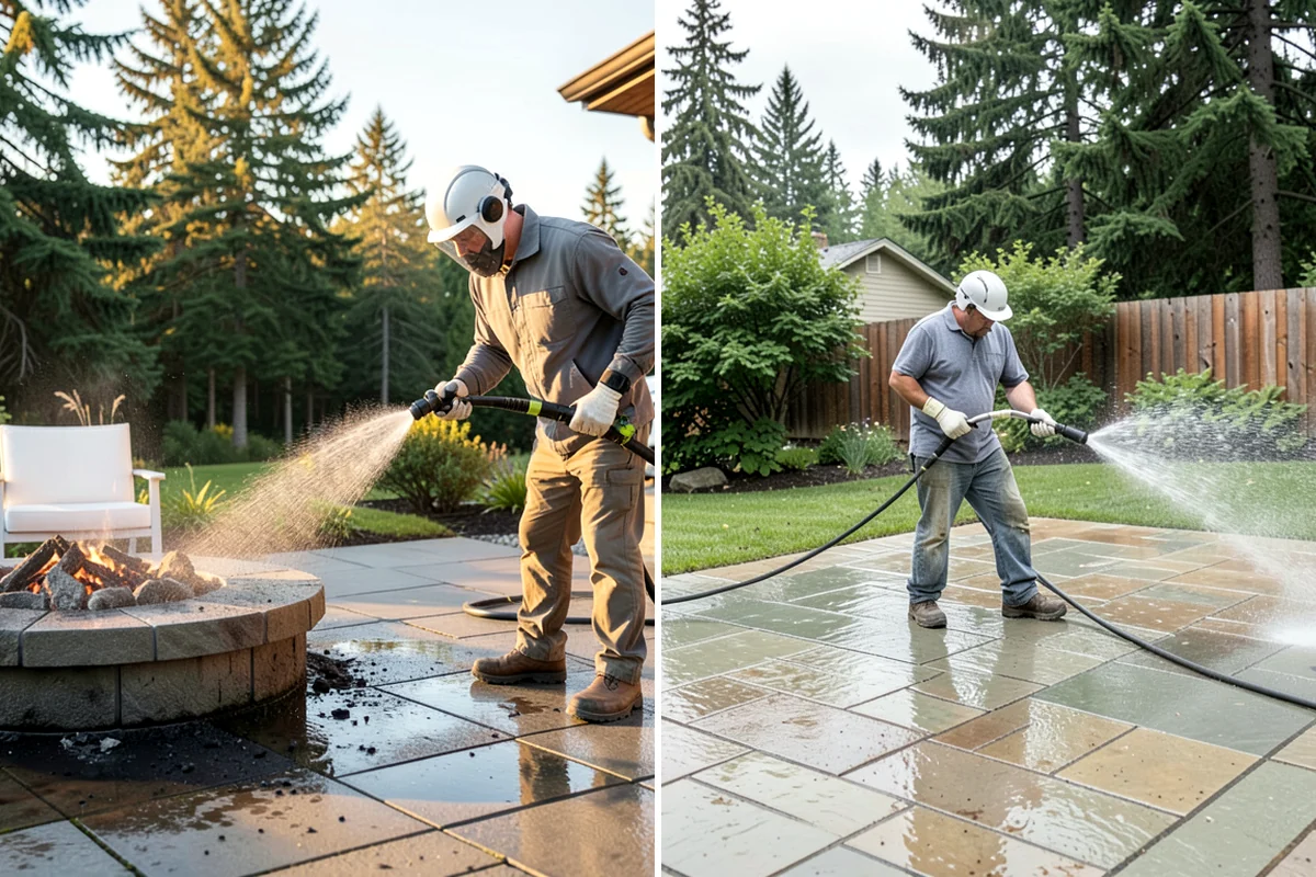 Concrete Sealing in Lake Forest Park, King County, WA - Deep clean the concrete and remove any existing failing sealer or contaminants