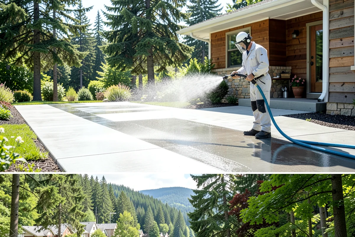 Concrete Sealing in Lake Forest Park, King County, WA - Plan concrete sealing for a warm, rain-free window from late June through September when the slab can fully dry and cure.