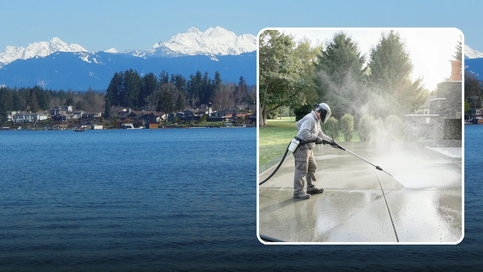 Concrete Sealing in Lake Stevens, Snohomish County, WA - Penetrating and topical sealers applied to clean concrete flatwork to shield Washington driveways and patios from persistent...