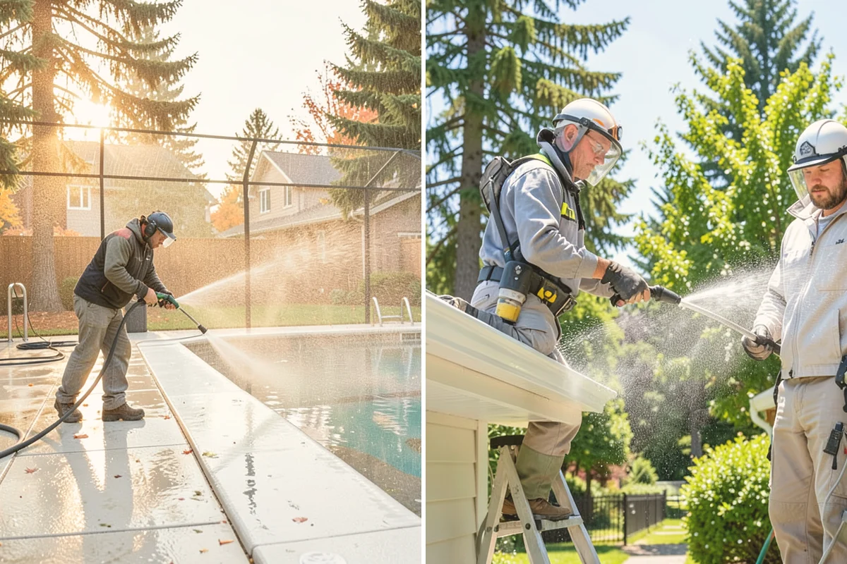 Concrete Sealing in Lynnwood, Snohomish County, WA - Deep clean the concrete and remove any existing failing sealer or contaminants