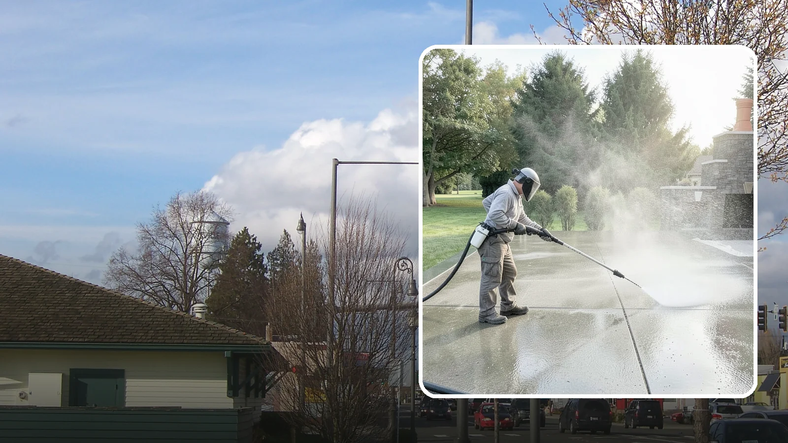 Concrete Sealing in Marysville, Snohomish County, WA - Penetrating and topical sealers applied to clean concrete flatwork to shield Washington driveways and patios from persistent...
